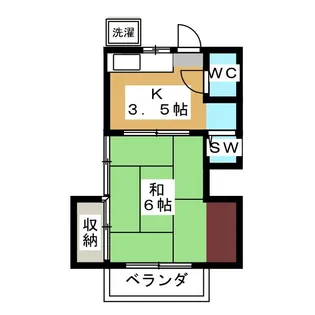 やよい荘【2階】の間取り