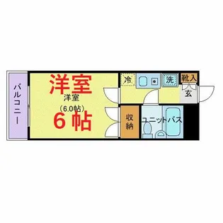 エクセル河原【4階】の間取り