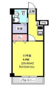 金太郎ヒルズ18【2階】の間取り