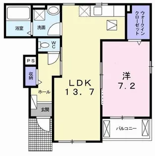 ブライト ボナール【1階】の間取り