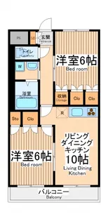 プランドール鶴間【2階】の間取り