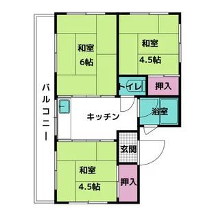長瀬ハイツ【3階】の間取り