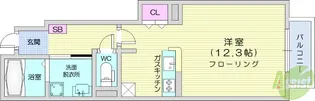 グレースヴィル【1階】の間取り