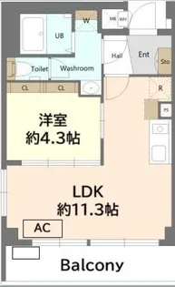 GRASTRA NAKANO【2階】の間取り