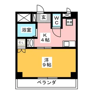 ミレニアム伝馬【2階】の間取り