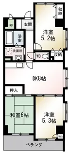 グランドールヒル【2階】の間取り