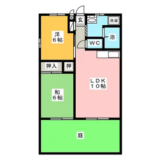 広瀬ハイツ【1階】の間取り