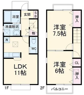 グラス☆ドミール Iの間取り