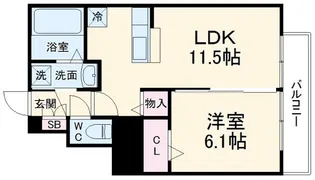 プライム・パルス【1階】の間取り