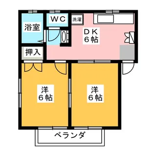 メゾンヨコミゾ【2階】の間取り