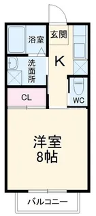 中村ハイツII【1階】の間取り