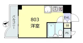 朝日後楽園マンション【8階】の間取り