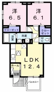 ルアーナ山城【1階】の間取り