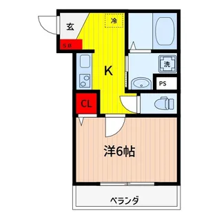 ノーブル誠道【2階】の間取り