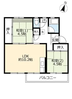 UR鶴川【5階】の間取り