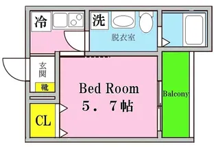 フルーヴテラス【2階】の間取り