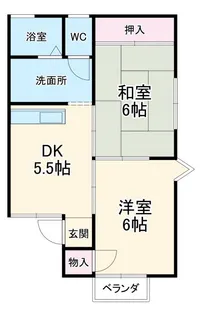 セジュールUII【2階】の間取り