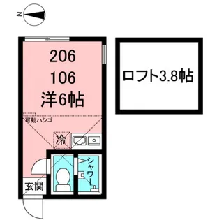 ユナイト新川崎ミルウォーキーの杜【1階】の間取り