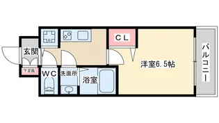 アクアプレイス天満クラシック【6階】の間取り