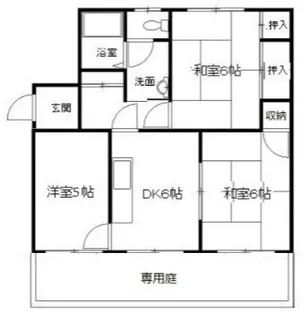 フレグランス B棟【1階】の間取り