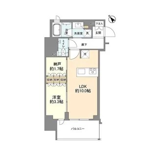 ルジェンテ武蔵小山アベニュー【7階】の間取り