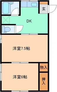 アベニールあざみ【2階】の間取り