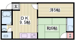 灘ハイツ【3階】の間取り