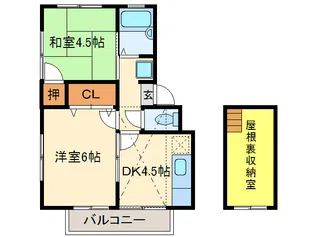 カーサ別府【2階】の間取り