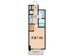 SERENiTE三宮【3階】の間取り