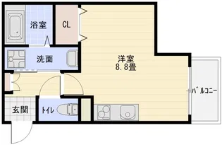 REGIES八尾駅前【2階】の間取り
