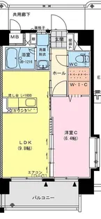 サンデービーチ’エコル【4階】の間取り