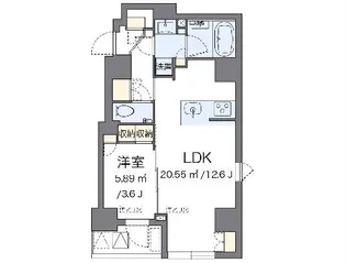 LOVIE銀座東【5階】の間取り