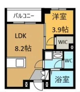 シャーメゾンプレミア武蔵野【2階】の間取り