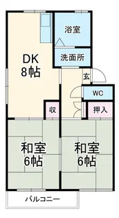 マルシンハイツA【1階】の間取り