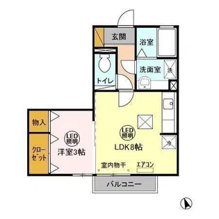 ヴィクトワール【1階】の間取り