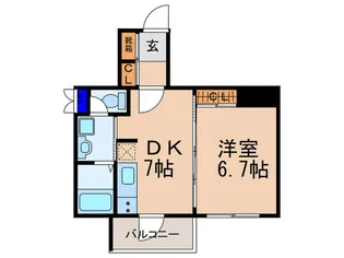 コンフォート花屋町【3階】の間取り