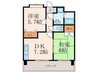 クレイントータス【5階】の間取り