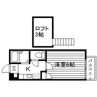 ロフティハイム東仙台【1階】の間取り