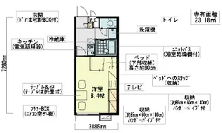 レオパレス末広【1階】の間取り