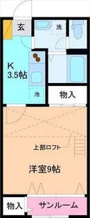 キャッスル保古ACTIIIb【1階】の間取り