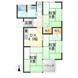 メゾンクロダ【2階】の間取り