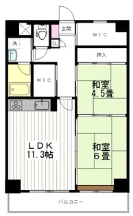 エクレール花壇【2階】の間取り