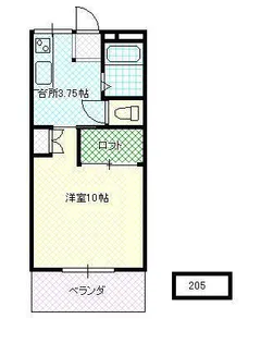 山形県山形市南二番町【アパート】の間取り
