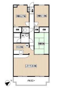 エクセルガーデン【3階】の間取り