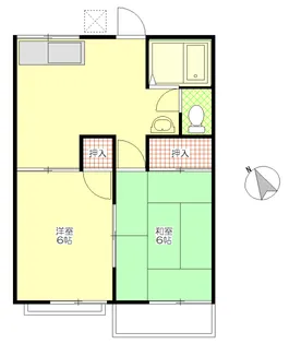 ベルゾーネ平田【2階】の間取り
