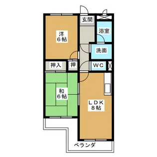 ミスカニア八事【3階】の間取り