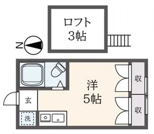 メゾン西野川II【2階】の間取り