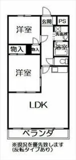 スカイレジデンス【4階】の間取り