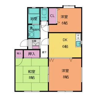 メゾンドミツコ【1階】の間取り