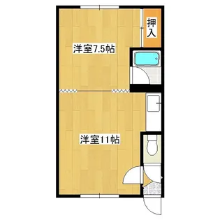 コーポK(清見町)【2階】の間取り